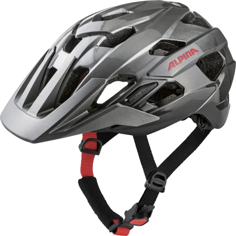 ALPINA KASK ANZANA DARKSILVER-BLACK-RED GLOSS Tani