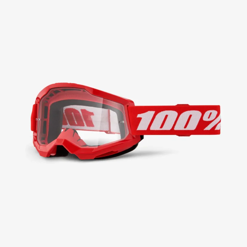 Gogle 100% STRATA 2 Goggle Red - Clear Lens Dostępne od ręki