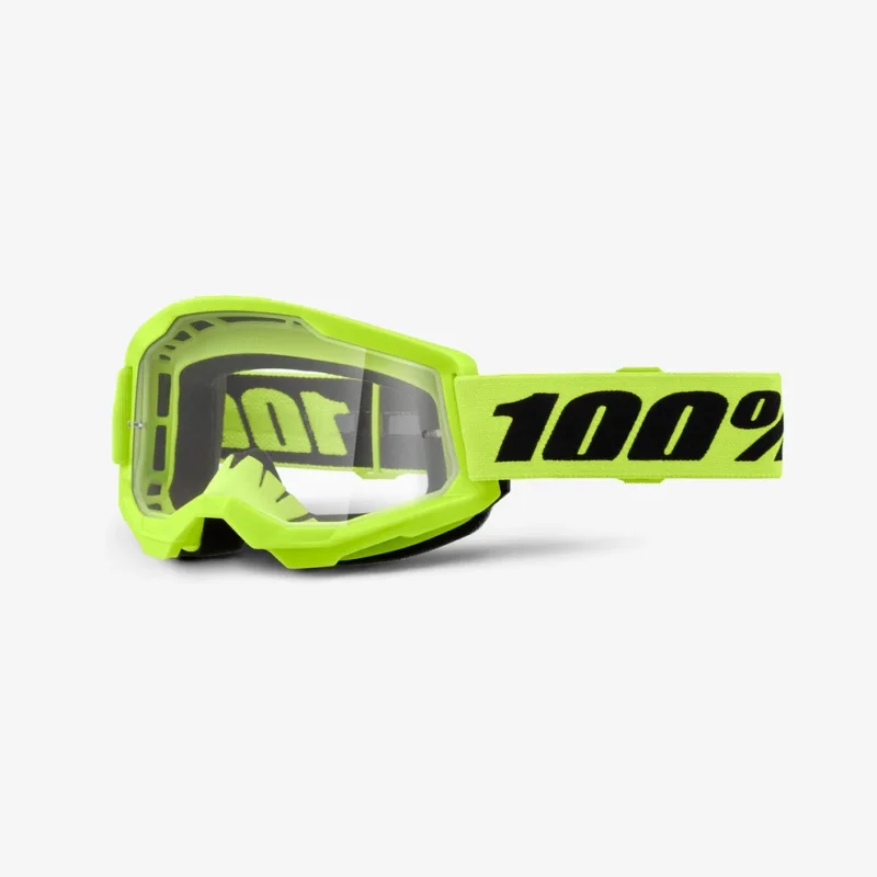 Gogle 100% STRATA 2 Goggle Neon Yellow - Clear Lens Ograniczona ilość