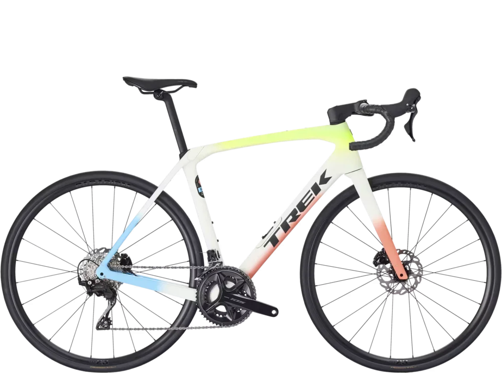 Darmowy zwrot Trek DOMANE SL 5 Era White/Glowstick/Coral Fade