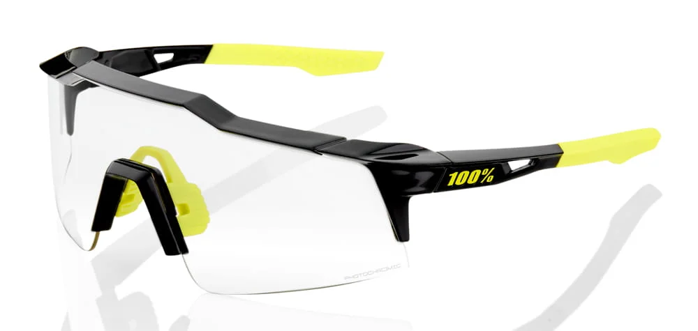 Ekspresowa dostawa Okulary 100% SPEEDCRAFT SL Gloss Black - Photochromic Lens