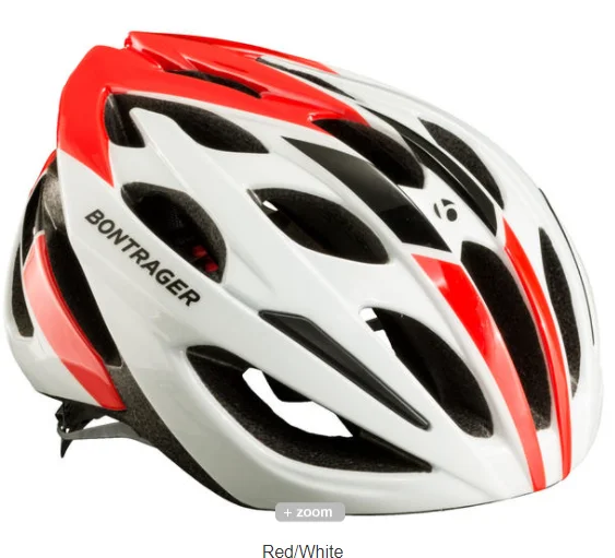 Kask Bontrager Starvos czerwony/biały Premium