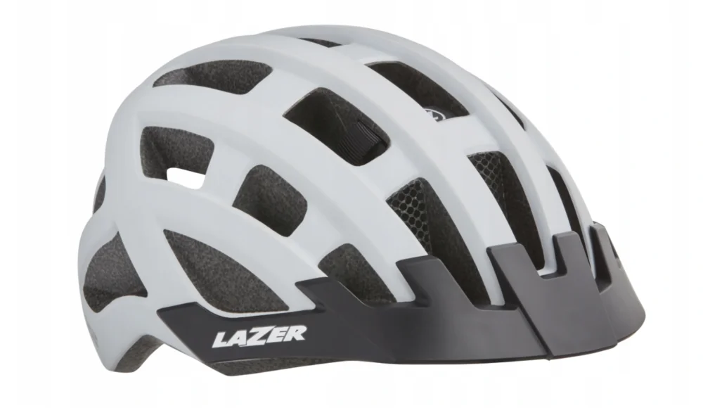 Kask Lazer Comp DLX Biały Mat Uni+Siatka+LED Zamów dziś