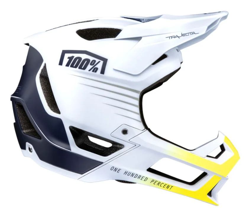 Bestseller Kask full face 100% TRAJECTA Helmet White Navy