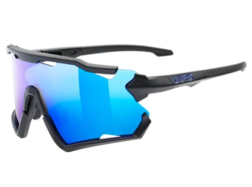 UVEX Okulary Sportstyle 228 black mat mirror blue (cat. 3) Nowy