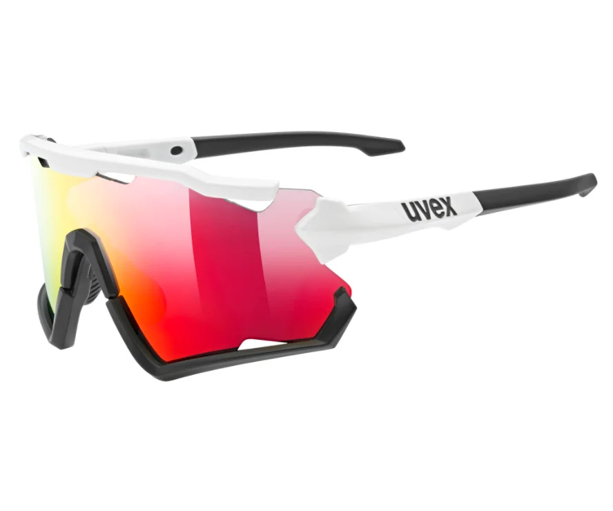 UVEX Okulary Sportstyle 228 white black mat mirror red (cat. 3) Oferta