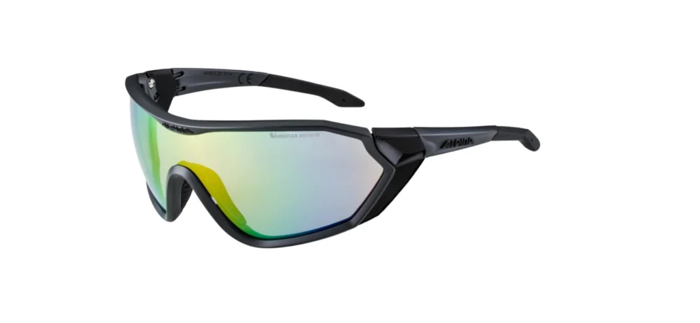 Zniżka ALPINA OKULARY S-WAY VLM+ kolor COAL MATT BLACK szkło RAINBOW MIRROR S1-4 FOGSTOP HYDROPHOB