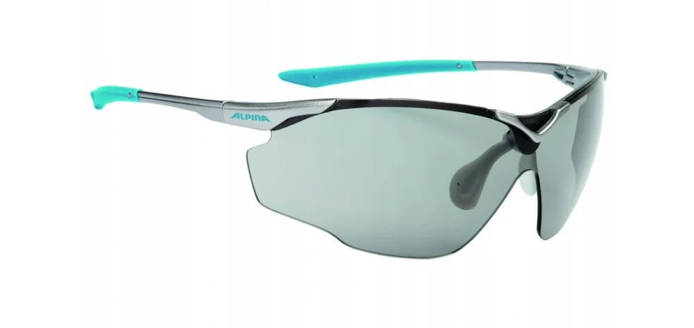 Popularny ALPINA OKULARY SPLINTER SHIELD VL kolor TITAN-CYAN szkło BLK S2-3