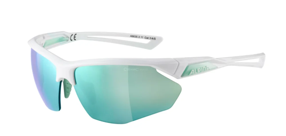 Najlepsza cena ALPINA OKULARY NYLOS HR kolor WHITE-PISTACHIO szkło EMERALD MIRROR Cat.3