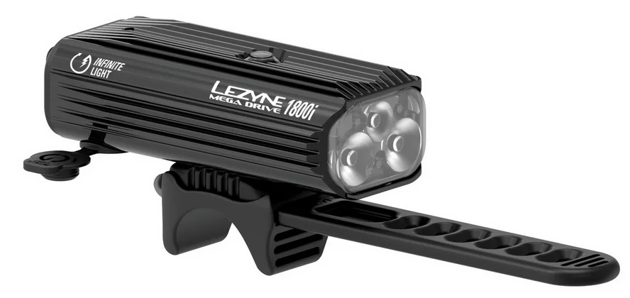 Lampka przednia LEZYNE LED MEGA DRIVE 1800i 1800 lumenów, usb czarna (NEW) Darmowy zwrot