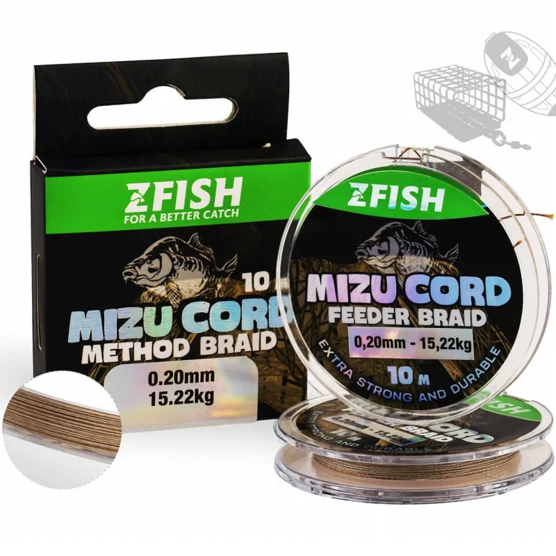 Plecionka Zfish Mizucord Method Feeder Braid 0,12mm 10m 8,27kg Promocja