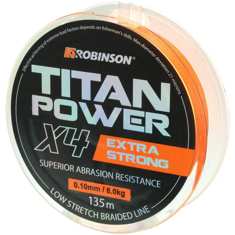 Promocja Plecionka Robinson Titan Power X4 0,10mm 135m
