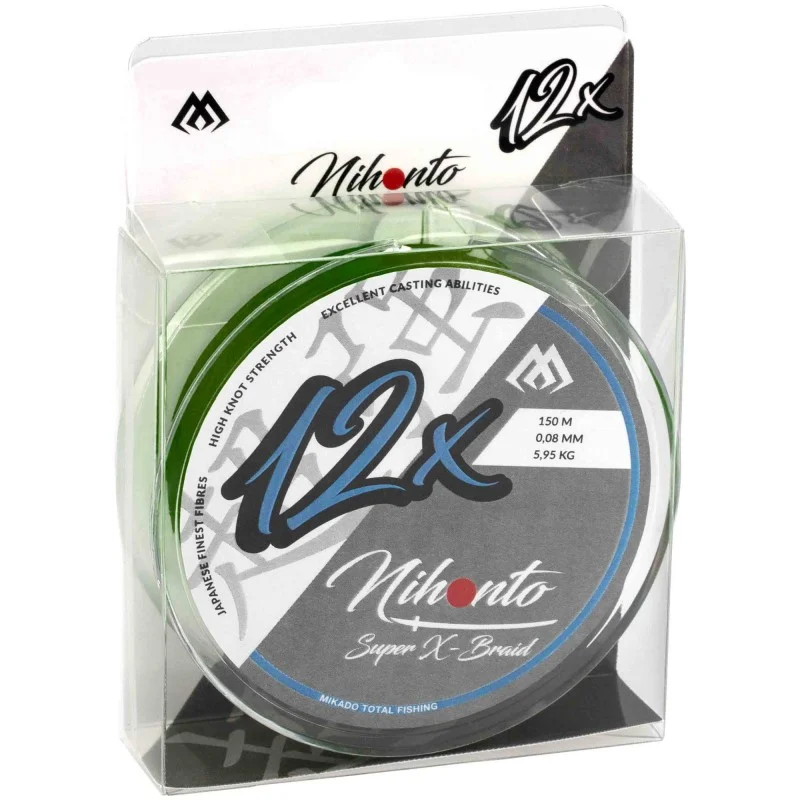 Bezpieczne zakupy Plecionka Mikado Nihonto Super X-braid 0.20mm/18.5kg/150m Ciemny Zielony