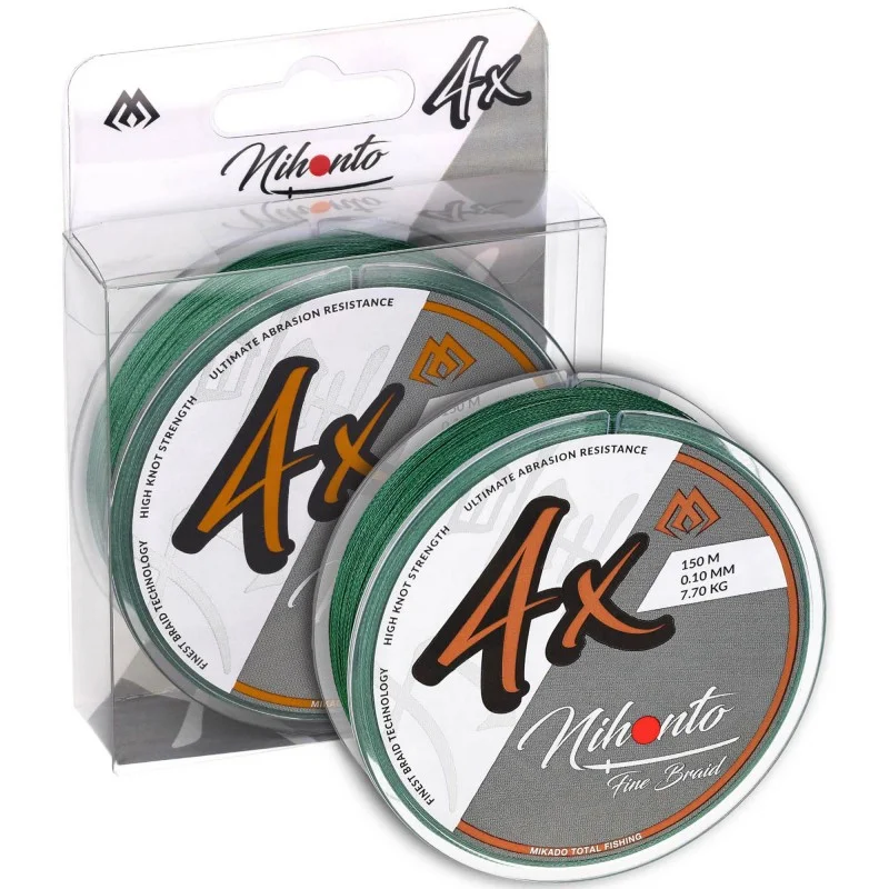 Hit sprzedaży Plecionka Mikado Nihonto Fine Braid - 0.16mm/12.5kg/150m - Zielona
