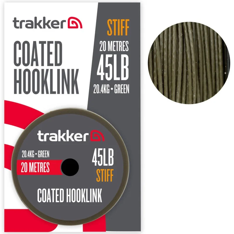 Nowość Plecionka W Otulinie Trakker Stiff Coated Hooklink - 45lb 20.4kg