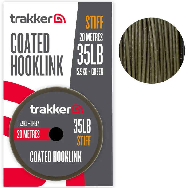 Plecionka W Otulinie Trakker Stiff Coated Hooklink - 35lb 15.9kg Sprawdź teraz