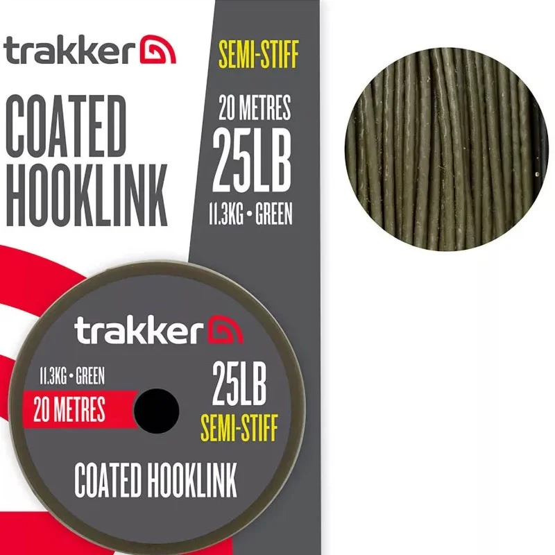 Bezpieczna płatność Plecionka W Otulinie Trakker Semi Stiff Coated Hooklink - 25lb 11.3kg