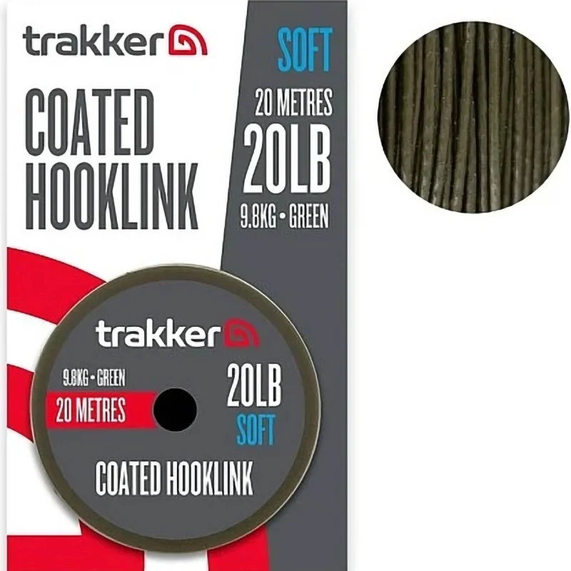 Wyjątkowa oferta Plecionka W Otulinie Trakker Soft Coated Hooklink - 20lb 9.8kg