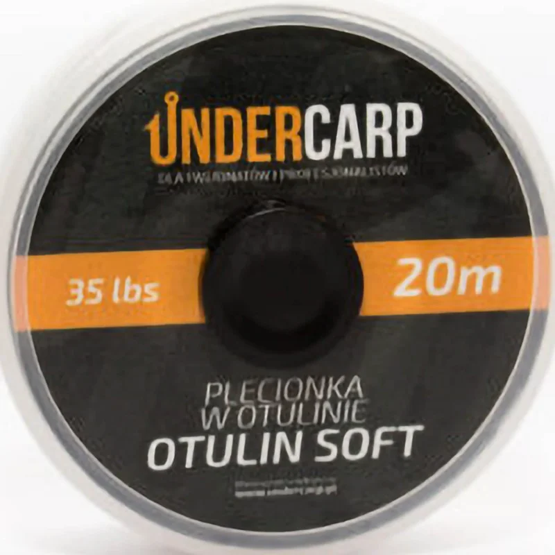 Szybka wysyłka Plecionka Przyponowa W Otulinie Under Carp 20m/35lbs Otulin Soft – Zielona