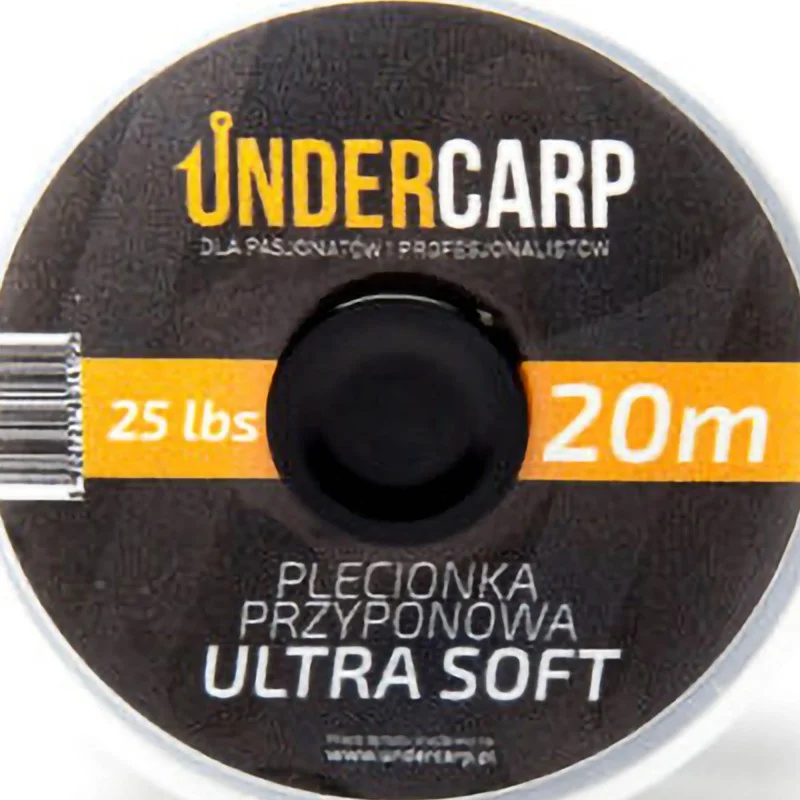 Tylko do końca tygodnia Plecionka Przyponowa Under Carp 20m/25lb Ultra Soft – Zielona