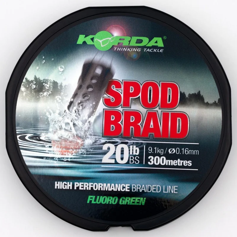 Ostatnia szansa Plecionka Korda Spod Braid Fluoro Green 20lb 0,16mm 300m