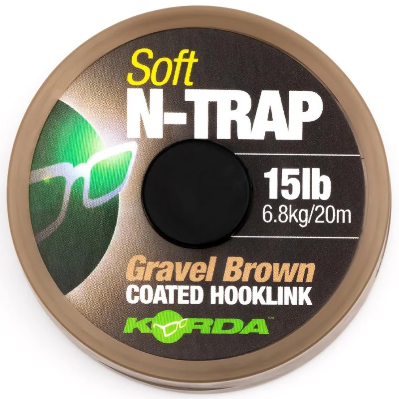Zamów dziś Plecionka Korda Soft N-Trap Gravel Brown Coated 30lb 20m