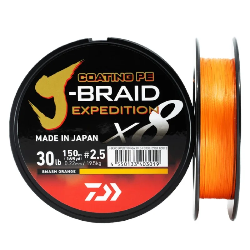 Kup online Plecionka Daiwa J-Braid Expedition X8E 0,06mm 150m Smash Orange