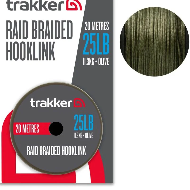 Plecionka Przyponowa Trakker Braided Hooklink 25lb 11.3kg 20m Dostępne od ręki