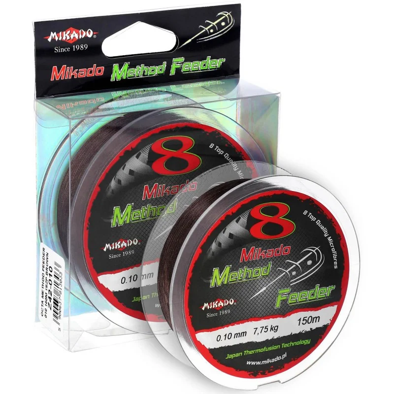 Plecionka Mikado Octa Method Feeder - 0.12mm/8.9kg/150m Brązowa Tani