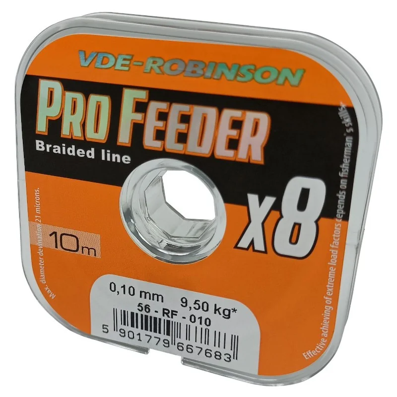 Dodaj do koszyka Plecionka Robinson Phantom Prime Pro Feeder X8 (Brązowa) 0,10mm 9,50kg 10m