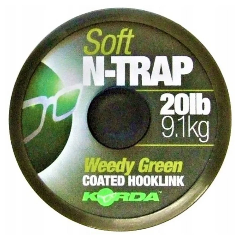 Darmowa dostawa Plecionka Korda Semi-Stiff N-Trap Weedy Green Coated 30lb 20m