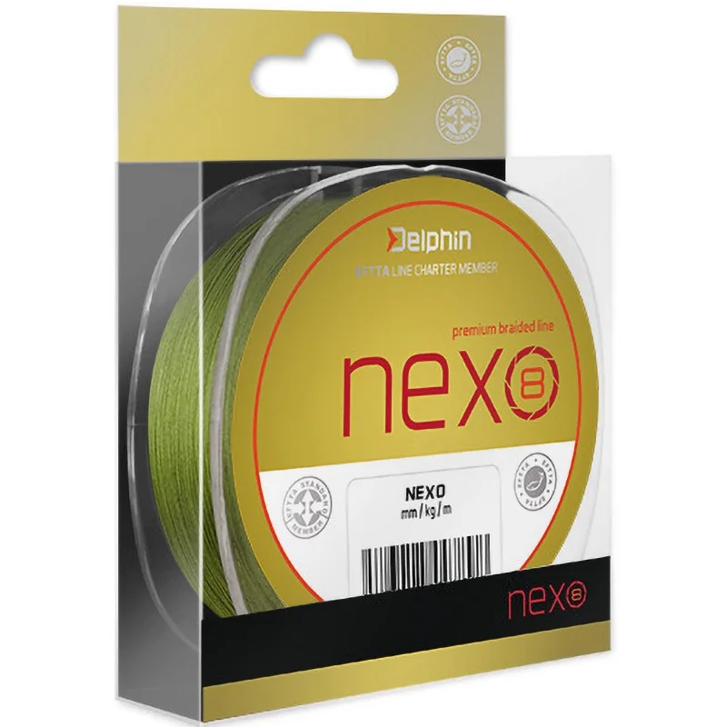 Plecionka Delphin NEXO 8 Zielony 0,08mm 5,0kg 130m Łatwy zwrot