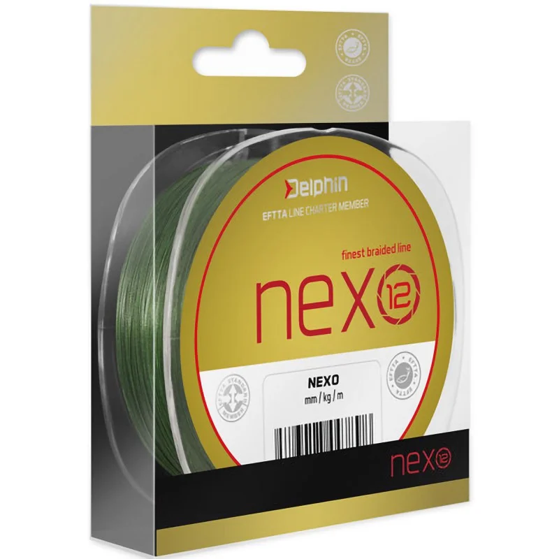 Plecionka Delphin NEXO 12 Zielony 0,10mm 6,8kg 130m Tani