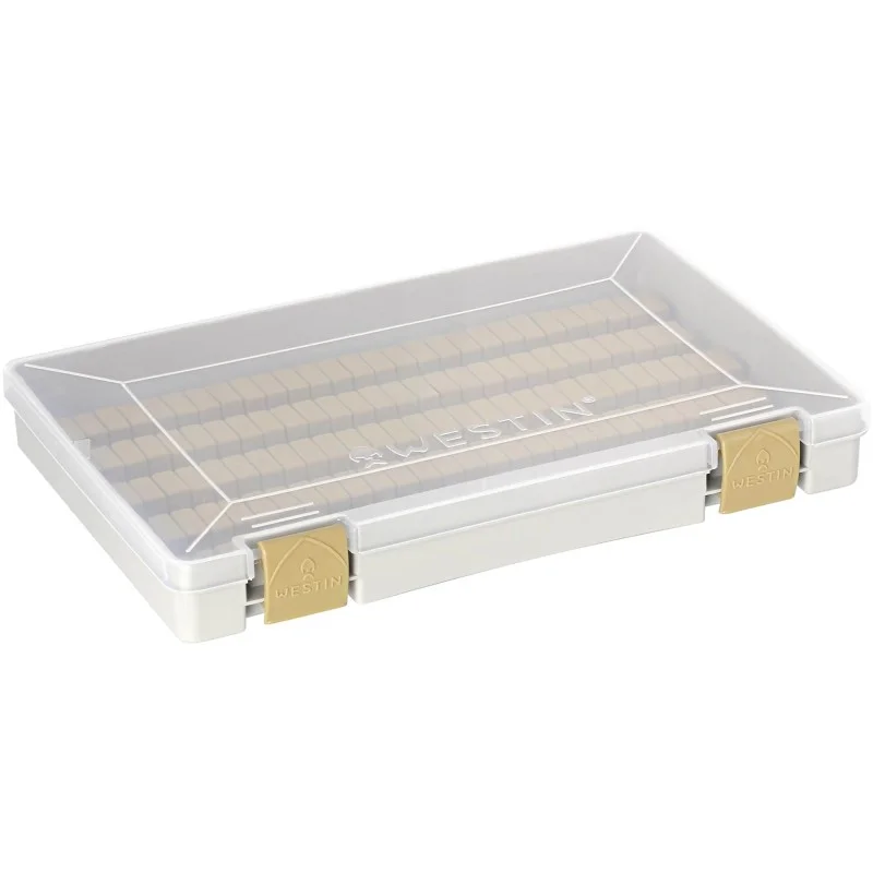 Pudełko Westin W3 Jig Box 135 Slots 27,4x18x4cm M Grey/ Clear Wysoka jakość