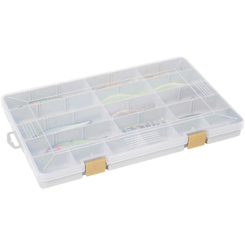 Zniżka Pudełko Na Przynęty Westin W3 Tackle Box 35,5x22,5x3,5cm S7 Grey/ Clear