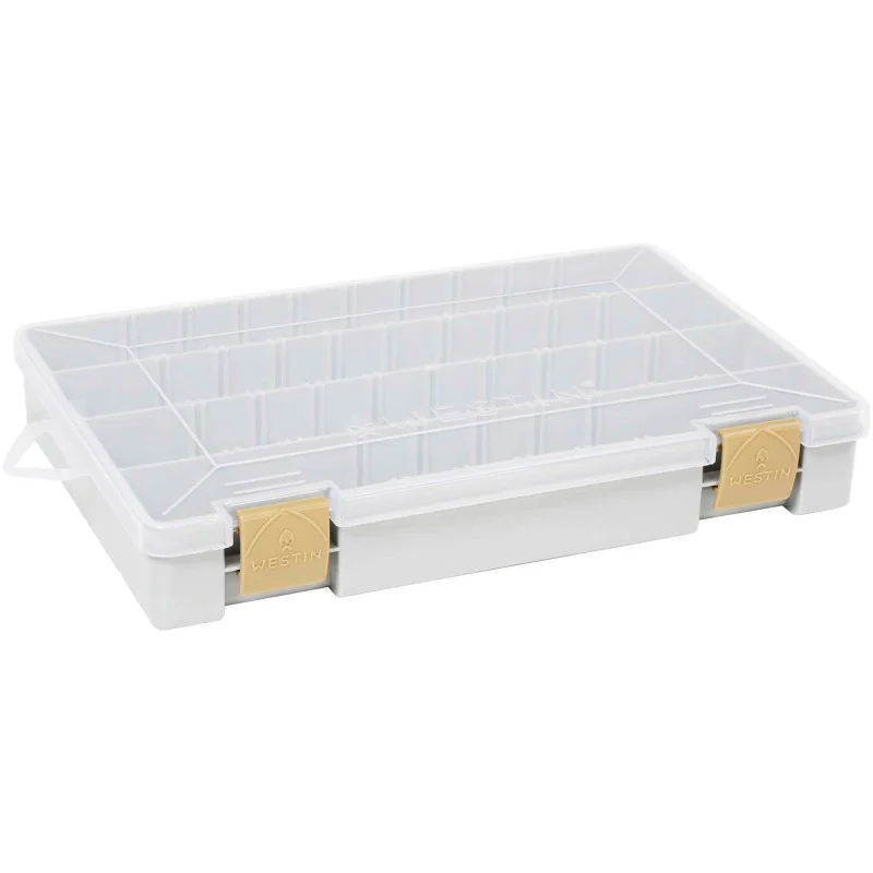 Pudełko Na Przynęty Westin W3 Tackle Box 27,5x18,5x4,5cm S4 Grey/ Clear Łatwy zwrot