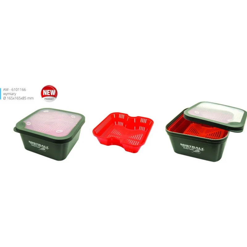 Pojemnik Z Sitkiem I Pokrywką Mistrall 16,5x16,5x8,5cm Okazja