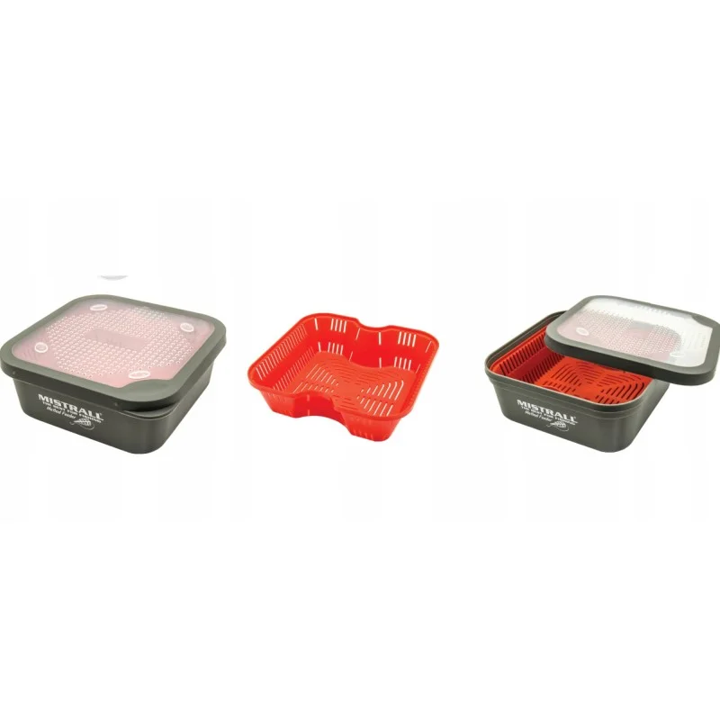 Pojemnik Z Sitkiem i Pokrywką Mistrall 16,5x16,5x6,5cm Tylko dziś