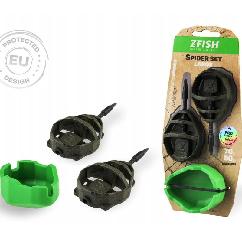 Oferta Zestaw Zfish Method Feeder Spider Large Set 70,80g Podajniki + Foremka