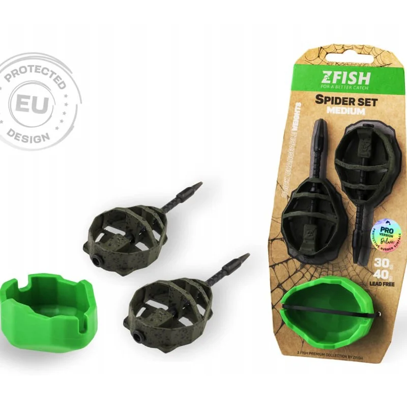 Zestaw Zfish Podajniki + Foremka Method Feeder Spider Medium Set 50/60g Dostępne od ręki