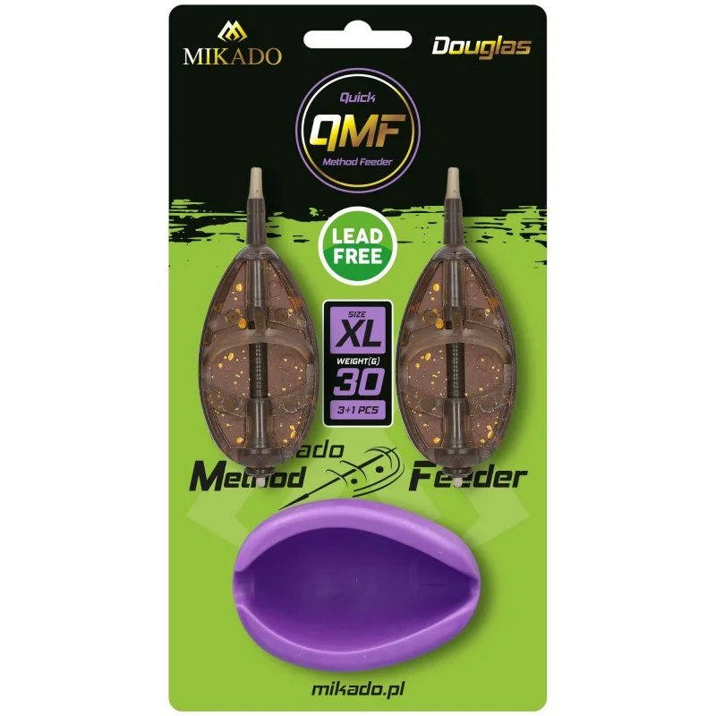 Oferta limitowana Koszyczki Mikado Method Feeder "Douglas" Q.m.f. Set XL Komplet - 2x40g + Foremka