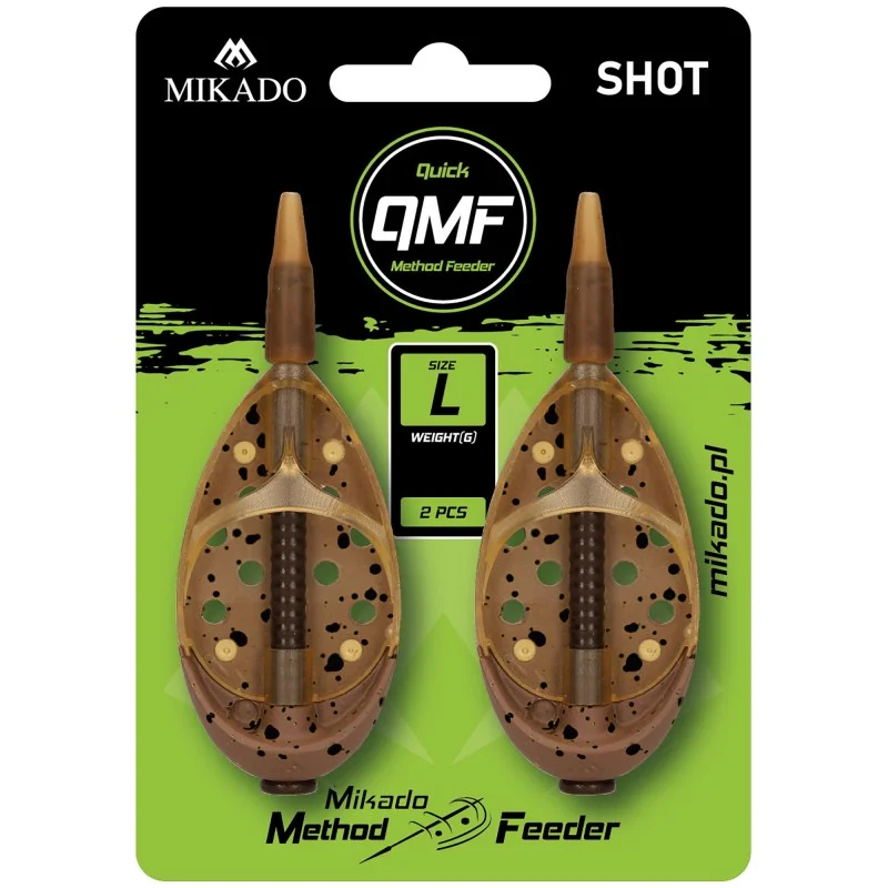 Wyprzedaż Koszyczki Mikado Method Feeder Shot Q.m.f. System L - 2x30g