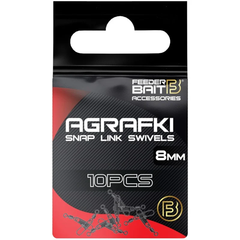 Agrafki Feeder Bait Snap Link Swivels 8mm 10szt Dodaj do koszyka