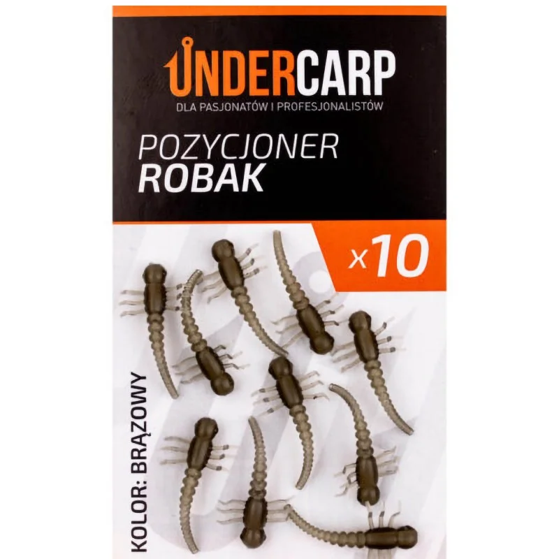 Łatwy zwrot Pozycjoner Haczyka Under Carp Robak – Brązowy