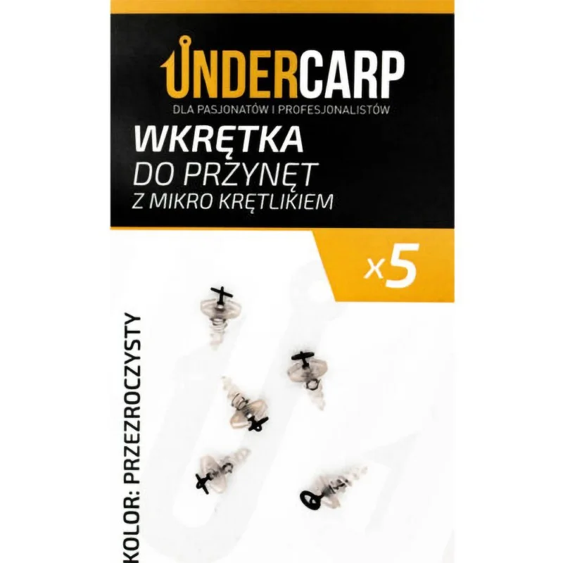 Wkrętka Do Przynęt Under Carp Z Mikro Krętlikiem – Przezroczysty Obniżka ceny