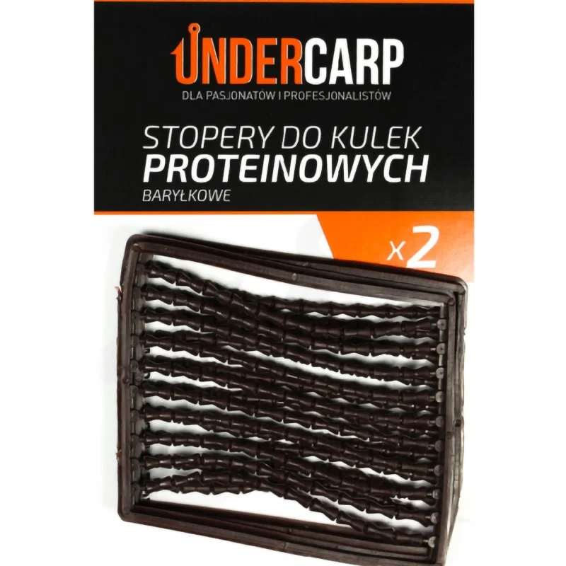 Ostatnie sztuki Stopery Do Kulek Proteinowych Under Carp Baryłkowe – Brązowe