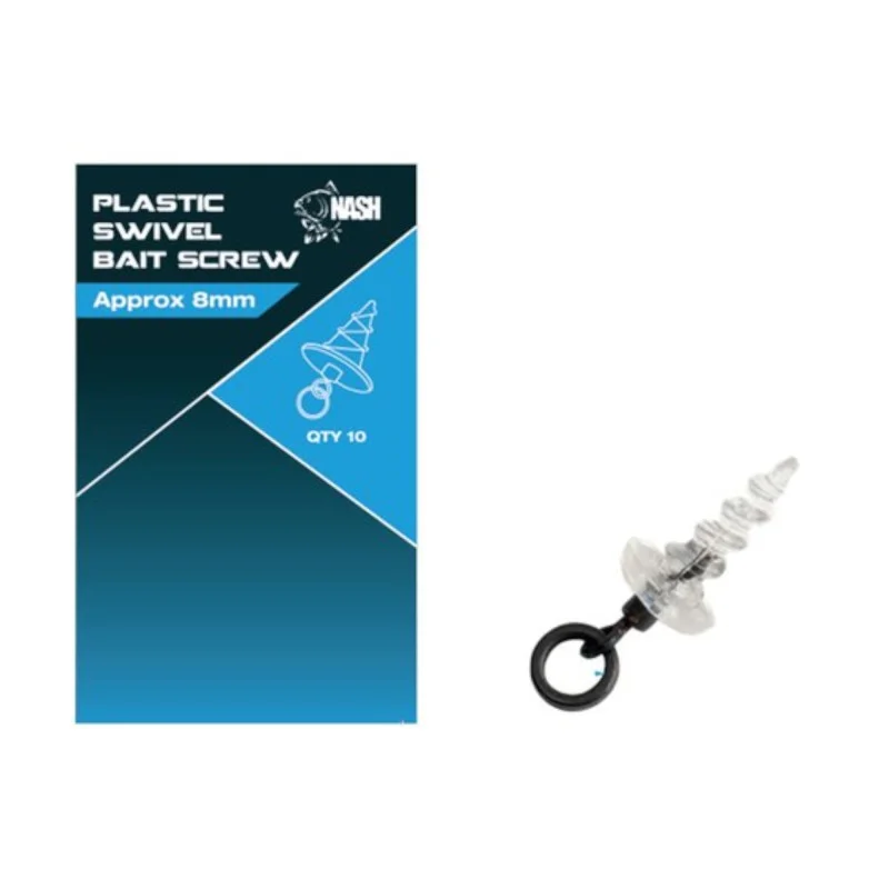Wkrętki Plastikowe Nash Plastic Swivel Bait Screw 13mm Darmowa dostawa