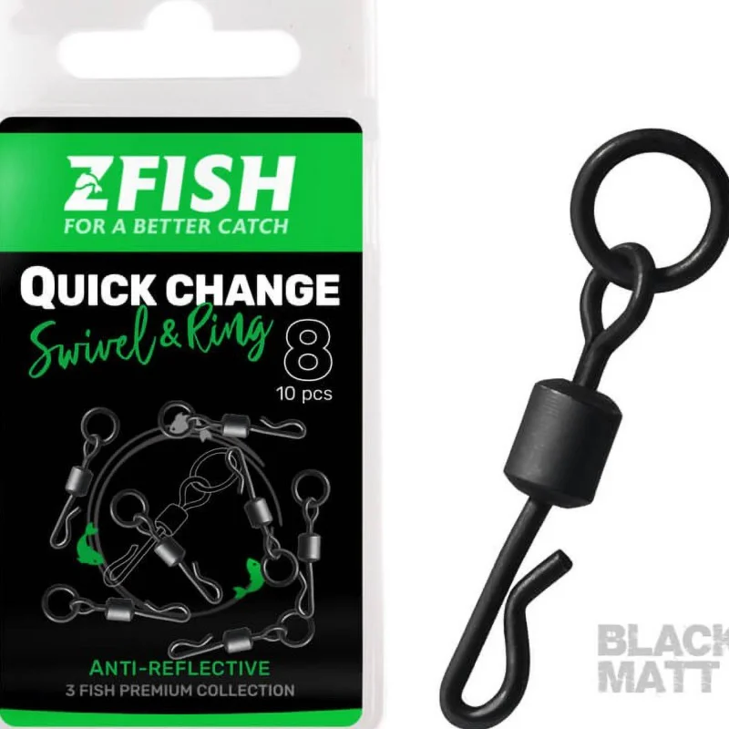 Oferta limitowana Krętliki Zfish Quick Change Swivel With Ring - 8