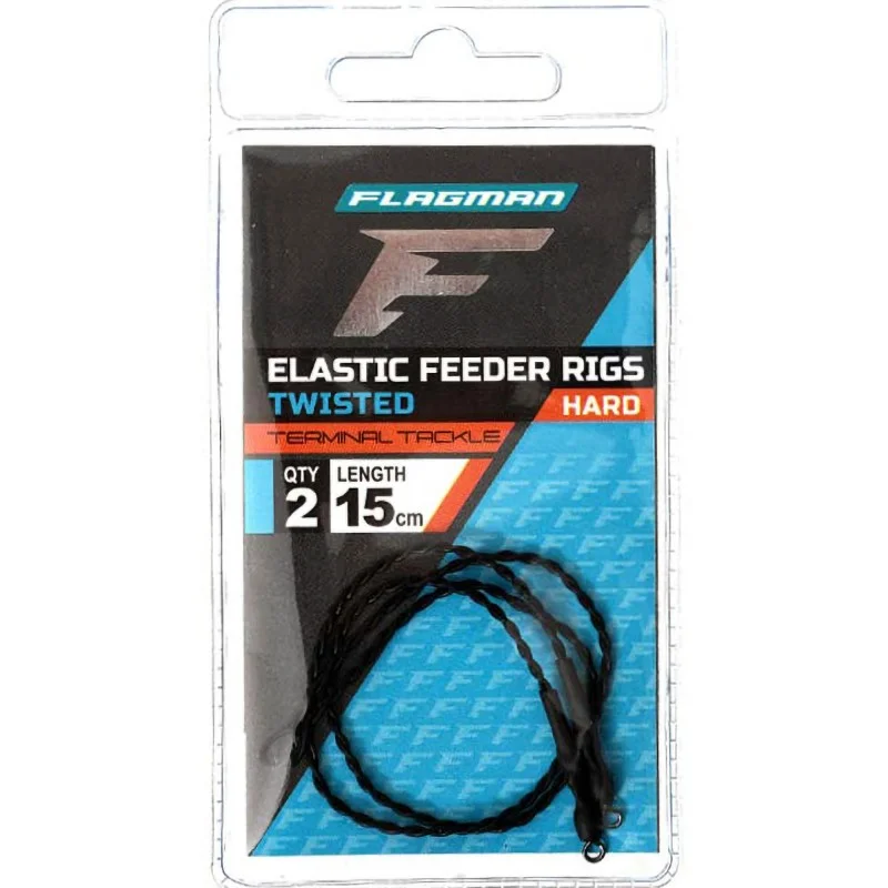 Premium Skrętki Flagman Elastic Twisted Feeder Rigs 15 Hard