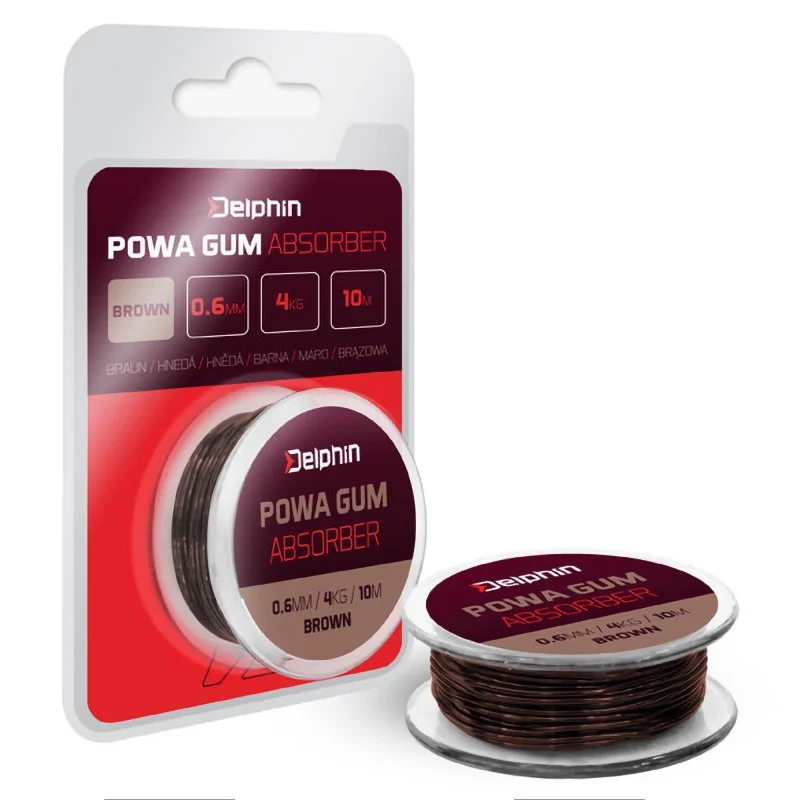 Feeder guma Delphin Powa Gum Absorber 0.6mm/4kg/10m Nowość